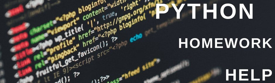 Python Homework Help, Python Assignment Help