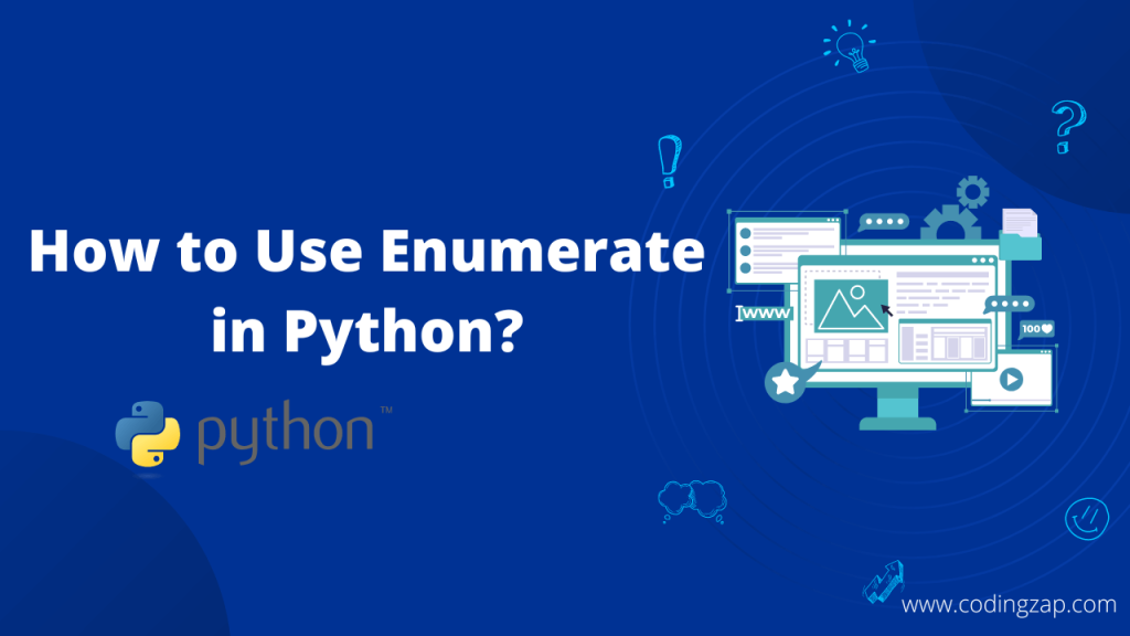 How to use enumerate in python?